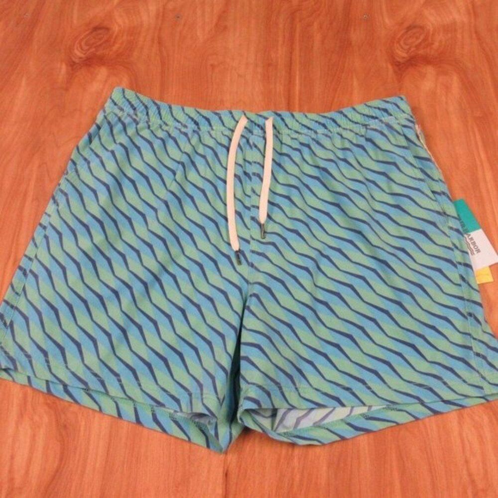 Fair Harbor The Bungalow Swim Shorts Lined Trunks Mens Sz‎ XXXL Green Seabay NWT